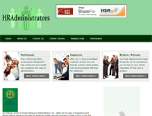 Tablet Screenshot of hradministrators.com